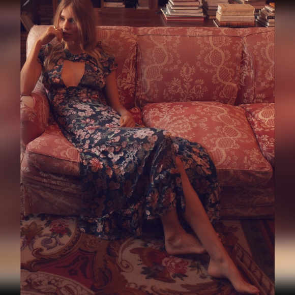 🍋For Love and Lemons Flora Maxi Dress - Picture 3 of 16